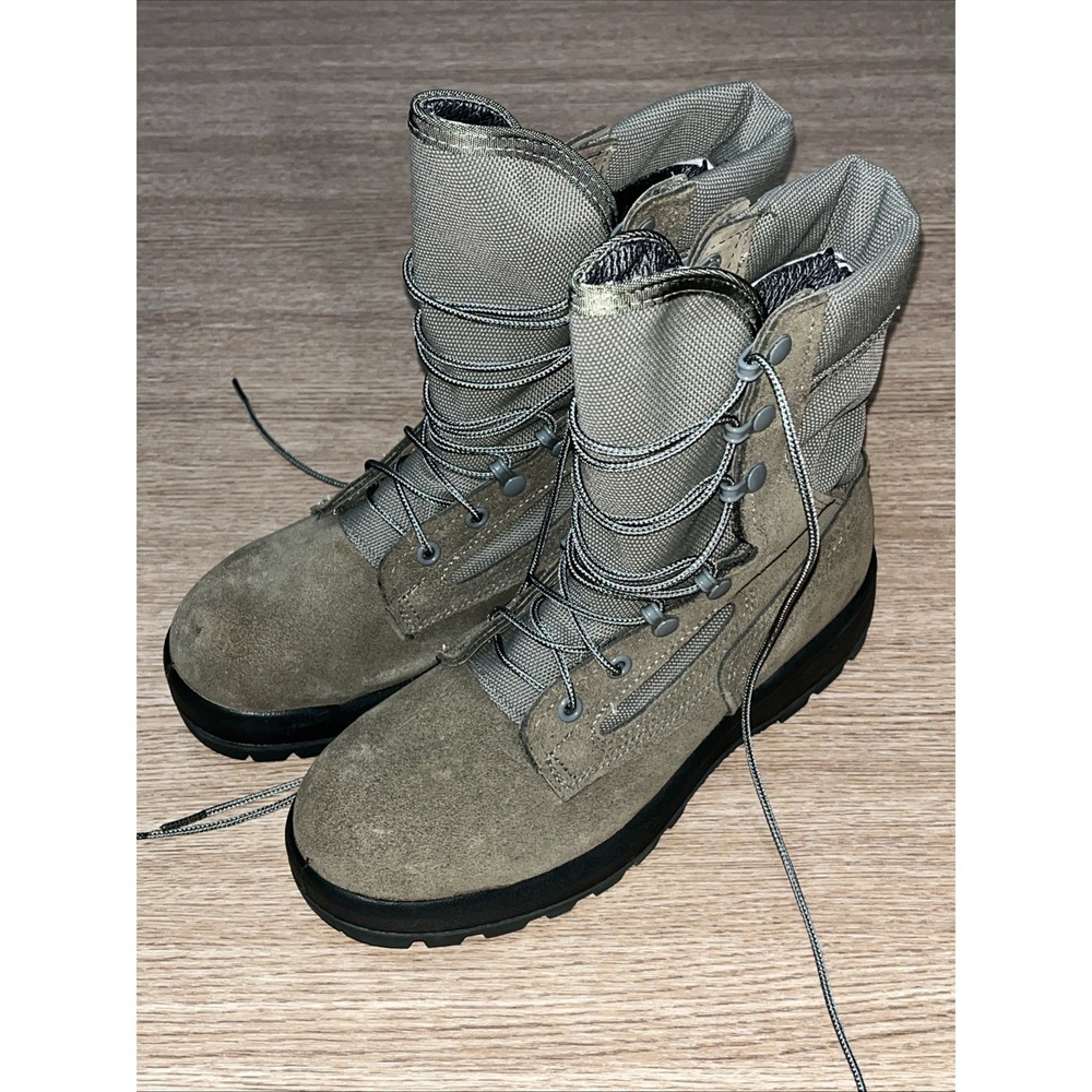 Belleville FAFTW Gore Tex Flight Boots Womens Size 7.5 Sage Green Leather Shoes